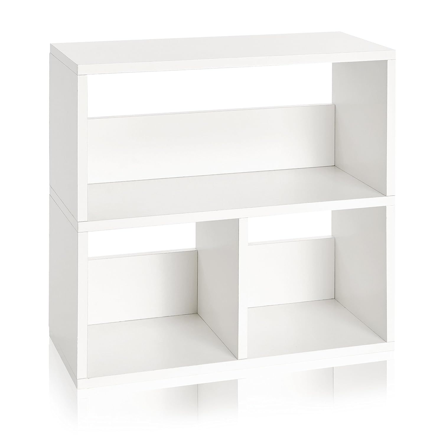 Eco-Friendly Modern White Cubby Organizer for Kids