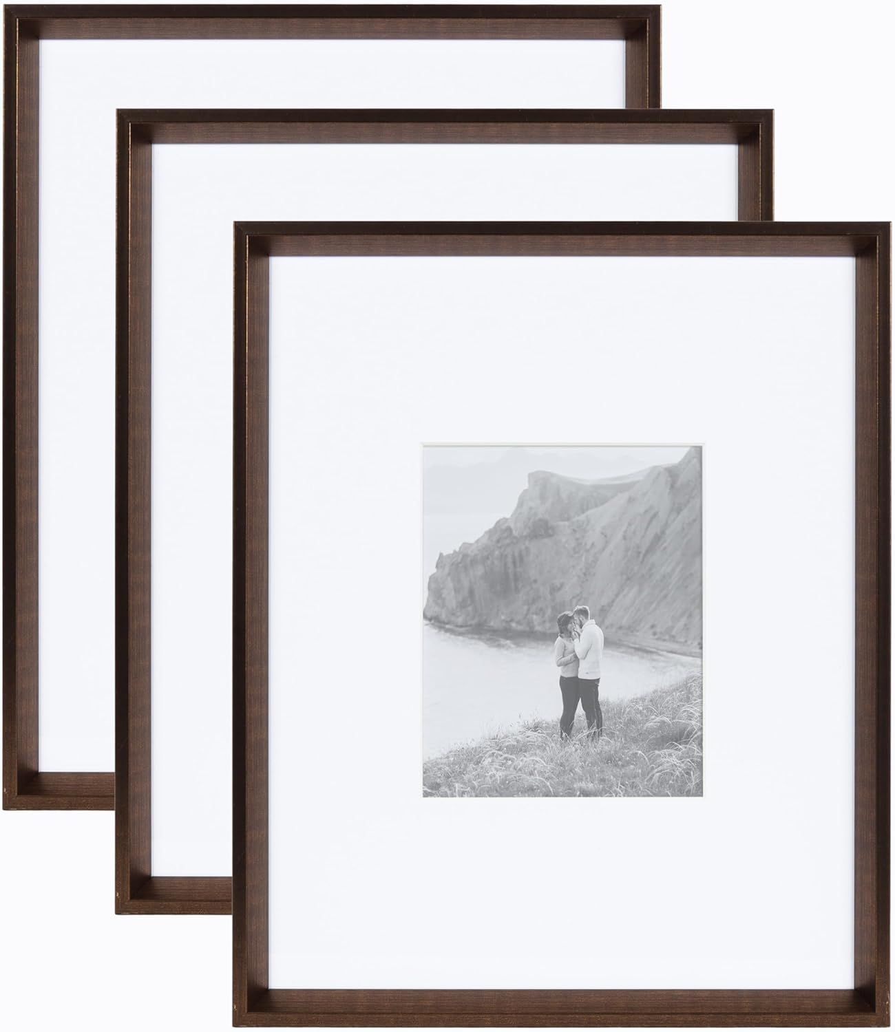 Bronze Polystyrene 16x20 Wall Photo Frame Set of 3