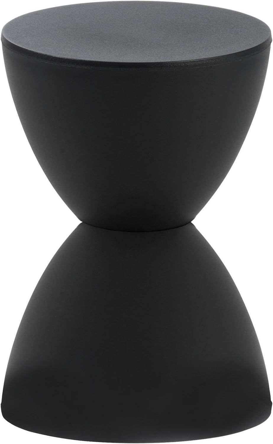 Sallie Black Weather-Resistant Plastic Indoor/Outdoor Stool