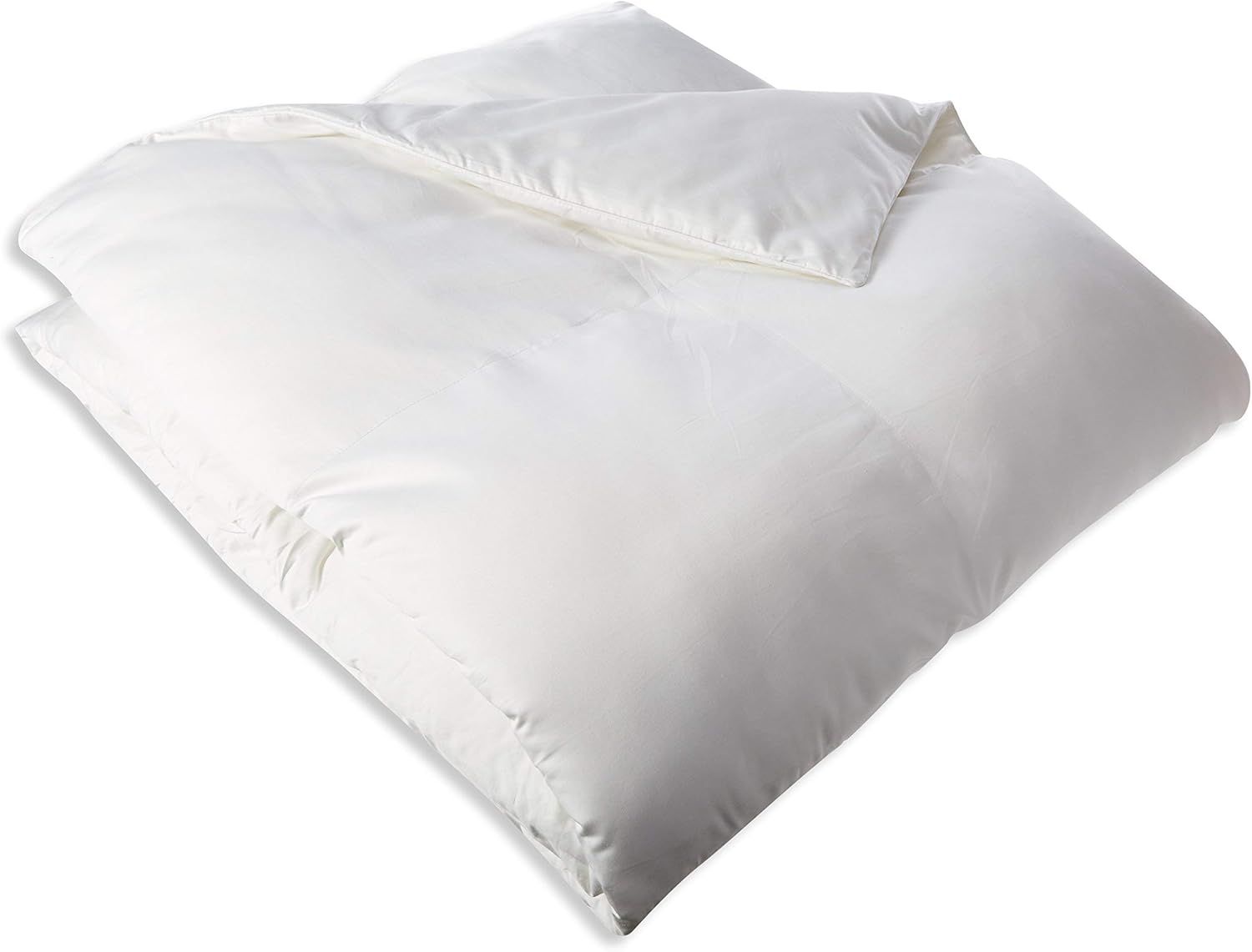 Luxurious Full/Queen White Cotton Down-Alternative Comforter