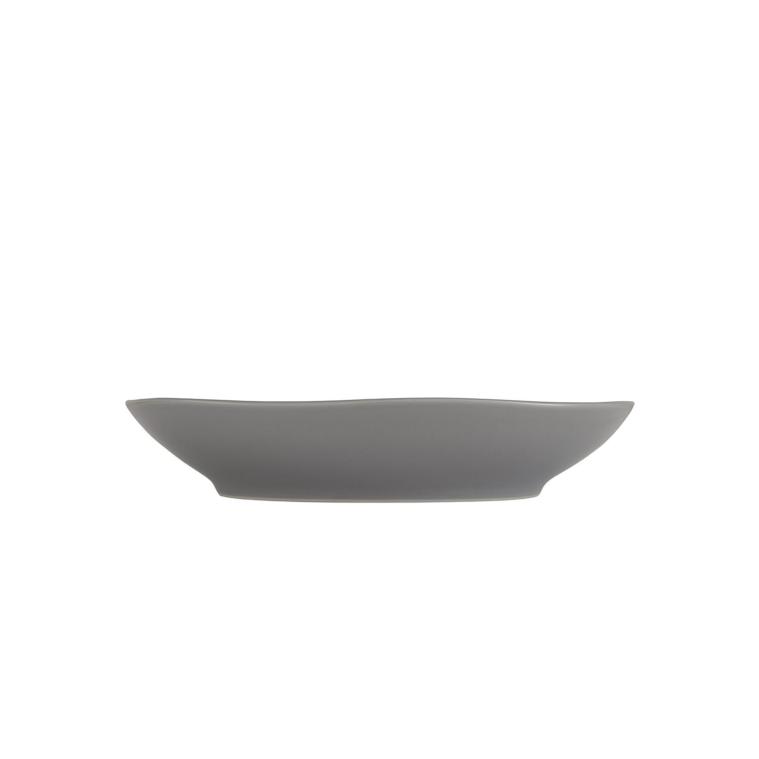 Gray Ceramic Round Pasta Bowls, Set of 4