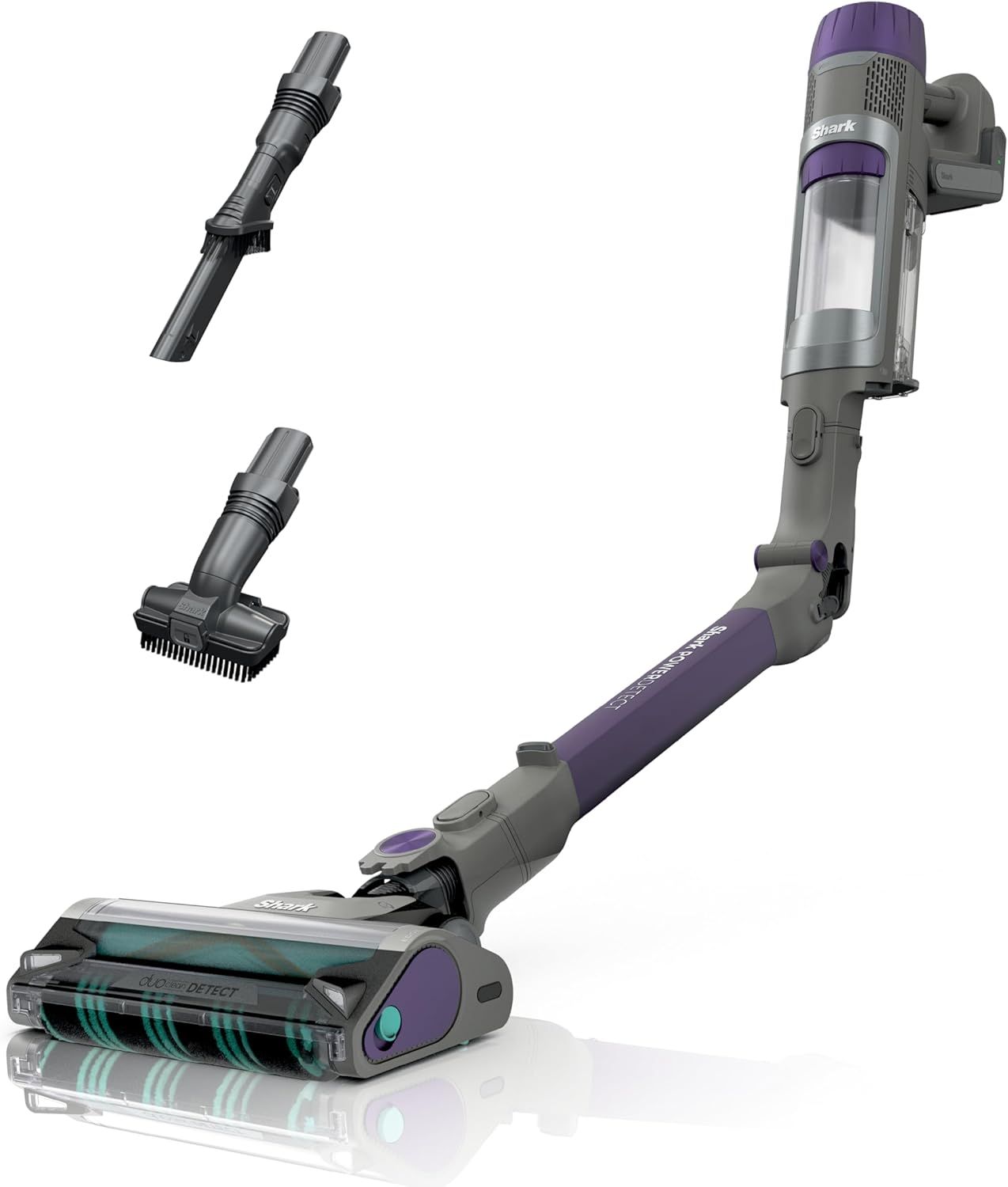 Shark Gray and Purple Cordless Stick Vacuum with HEPA Filter