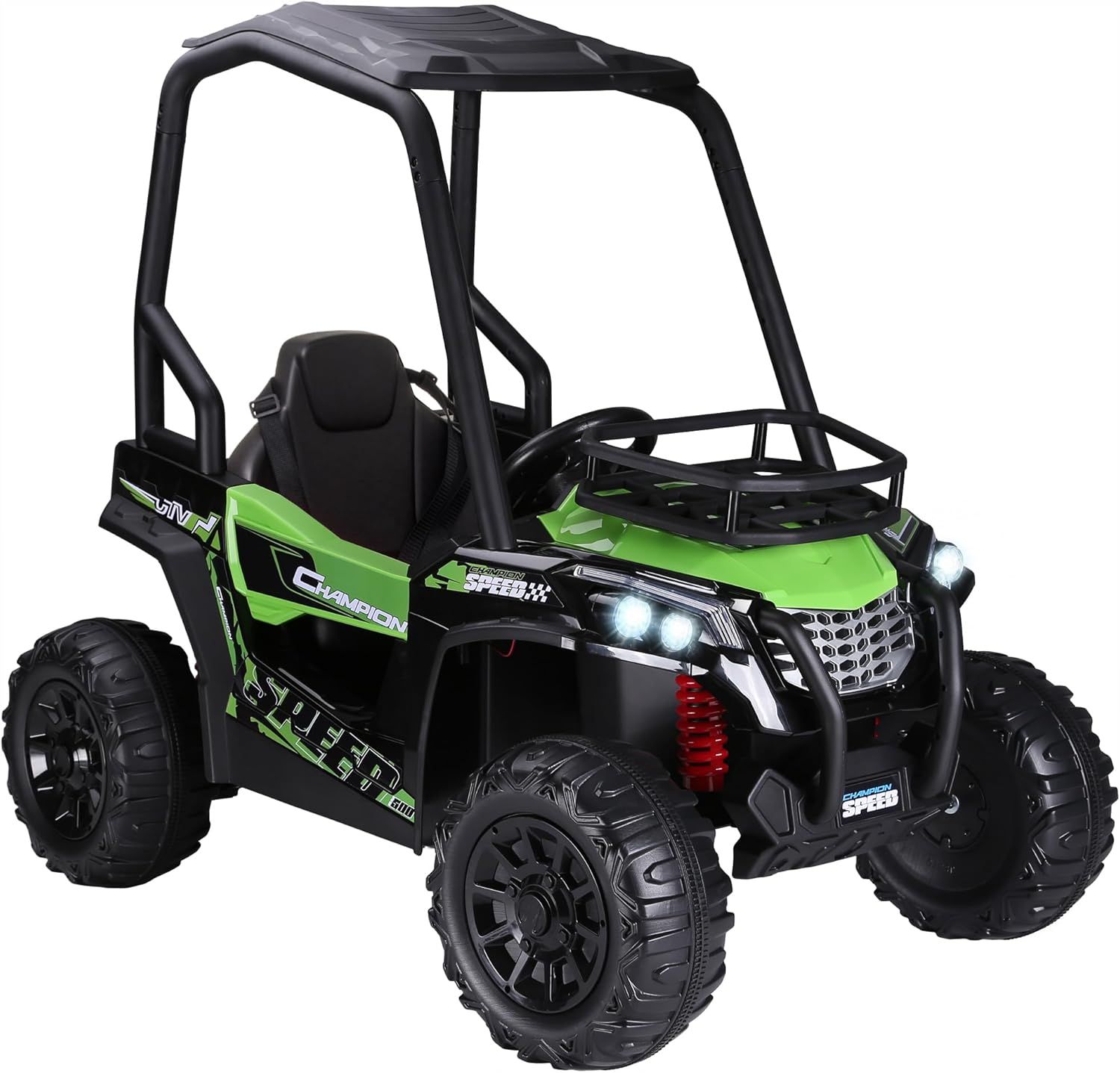 Green 12V Kids UTV Ride-On Car with Remote Control