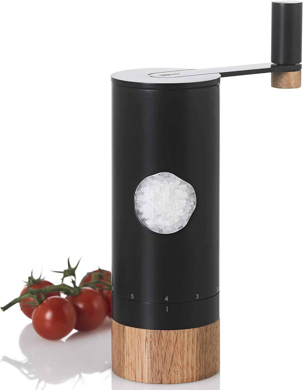 AdHoc Black and Wood Manual Salt and Pepper Grinder