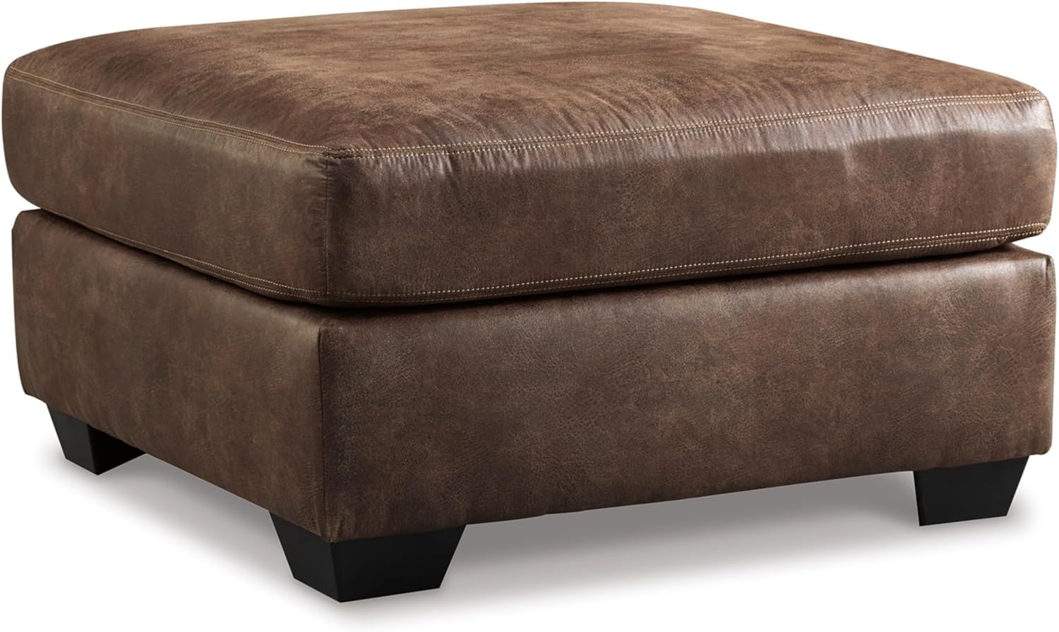 Bladen Traditional Brown Fabric Oversized Ottoman