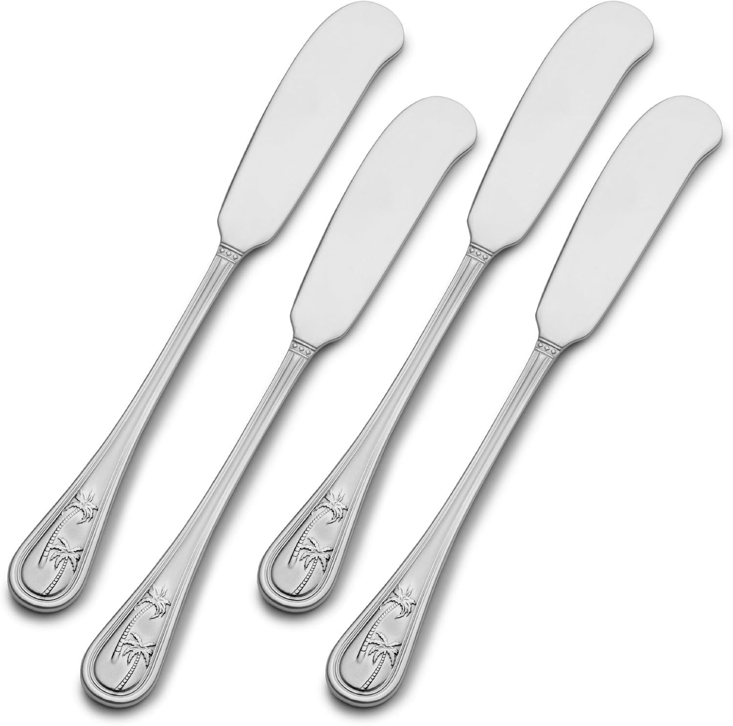 Palm Breeze Stainless Steel Butter Spreaders, Set of 4