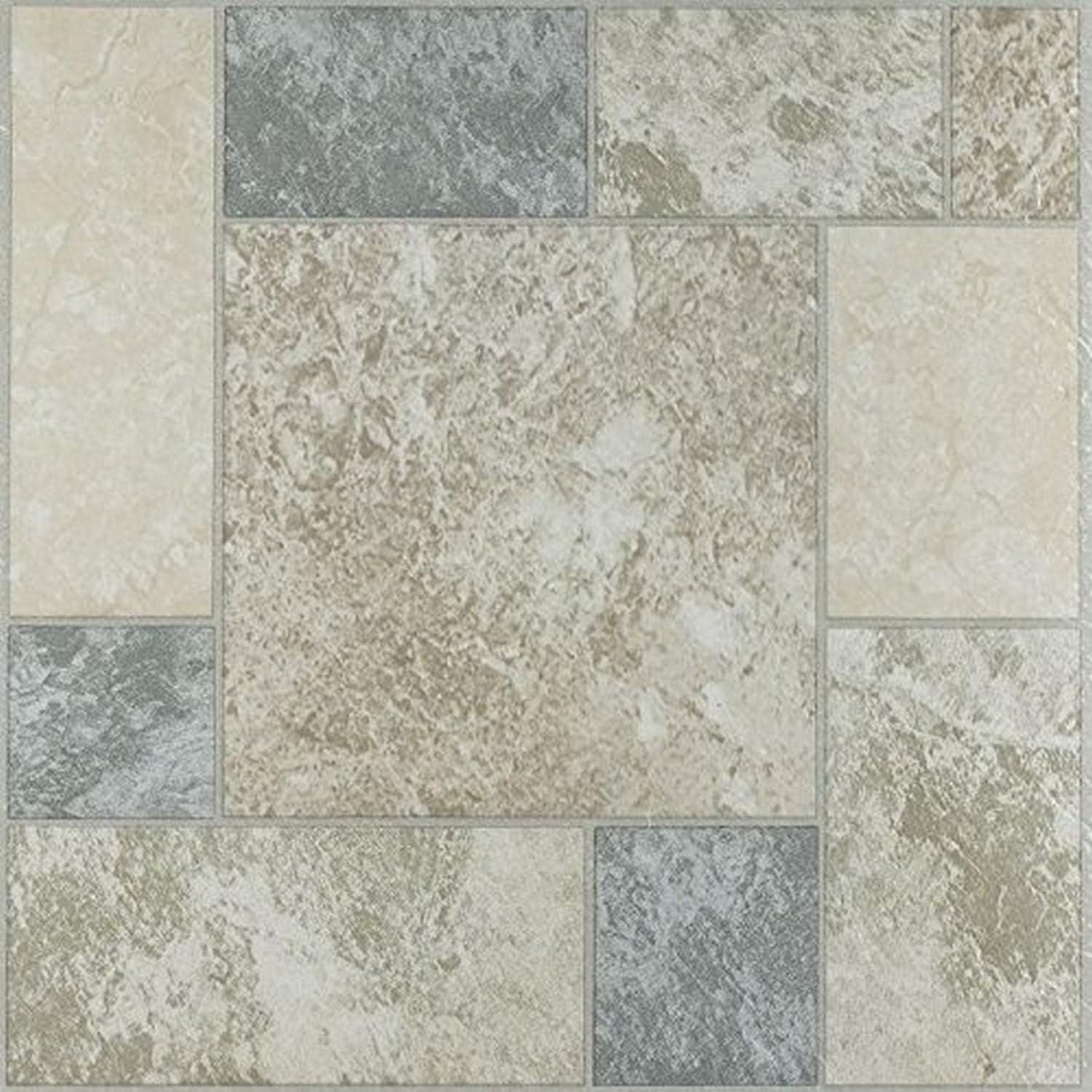 Nexus 12" x 12" Self-Adhesive Vinyl Floor Tile in Marble