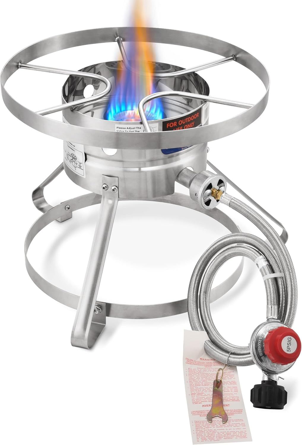 Stainless Steel Single Burner Propane Outdoor Stove