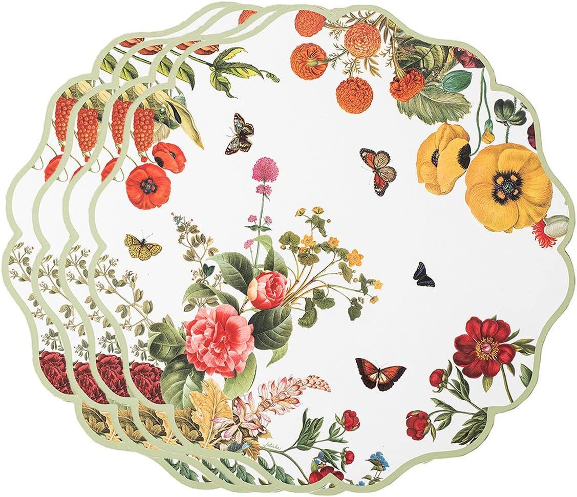 Field of Flowers Botanical Cork-Backed Placemats Set of 4