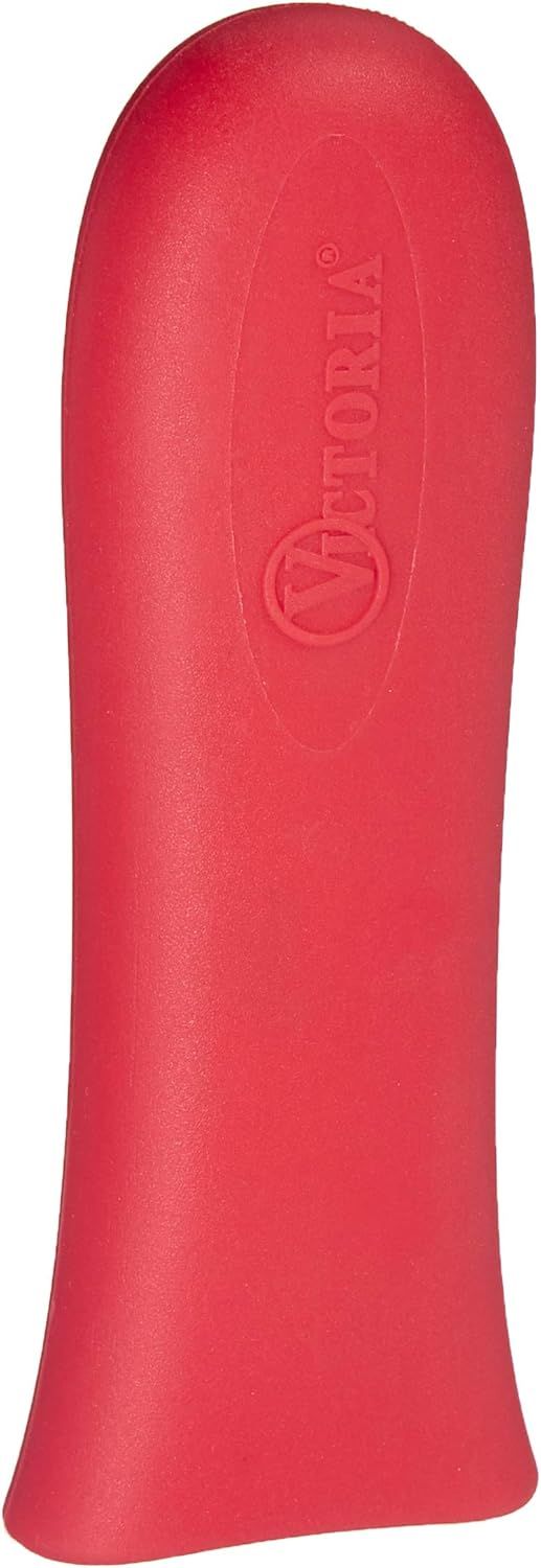 Red Silicone Handle Cover for Cast Iron Skillets