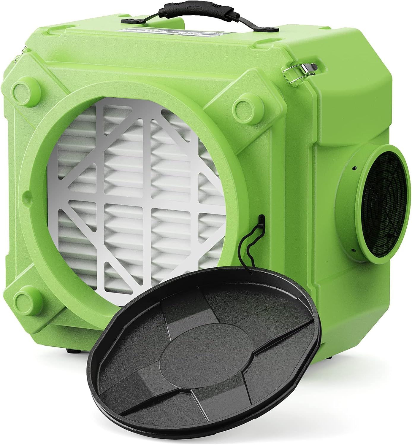 Green Heavy Duty HEPA Air Scrubber with Odor Absorbing Filter