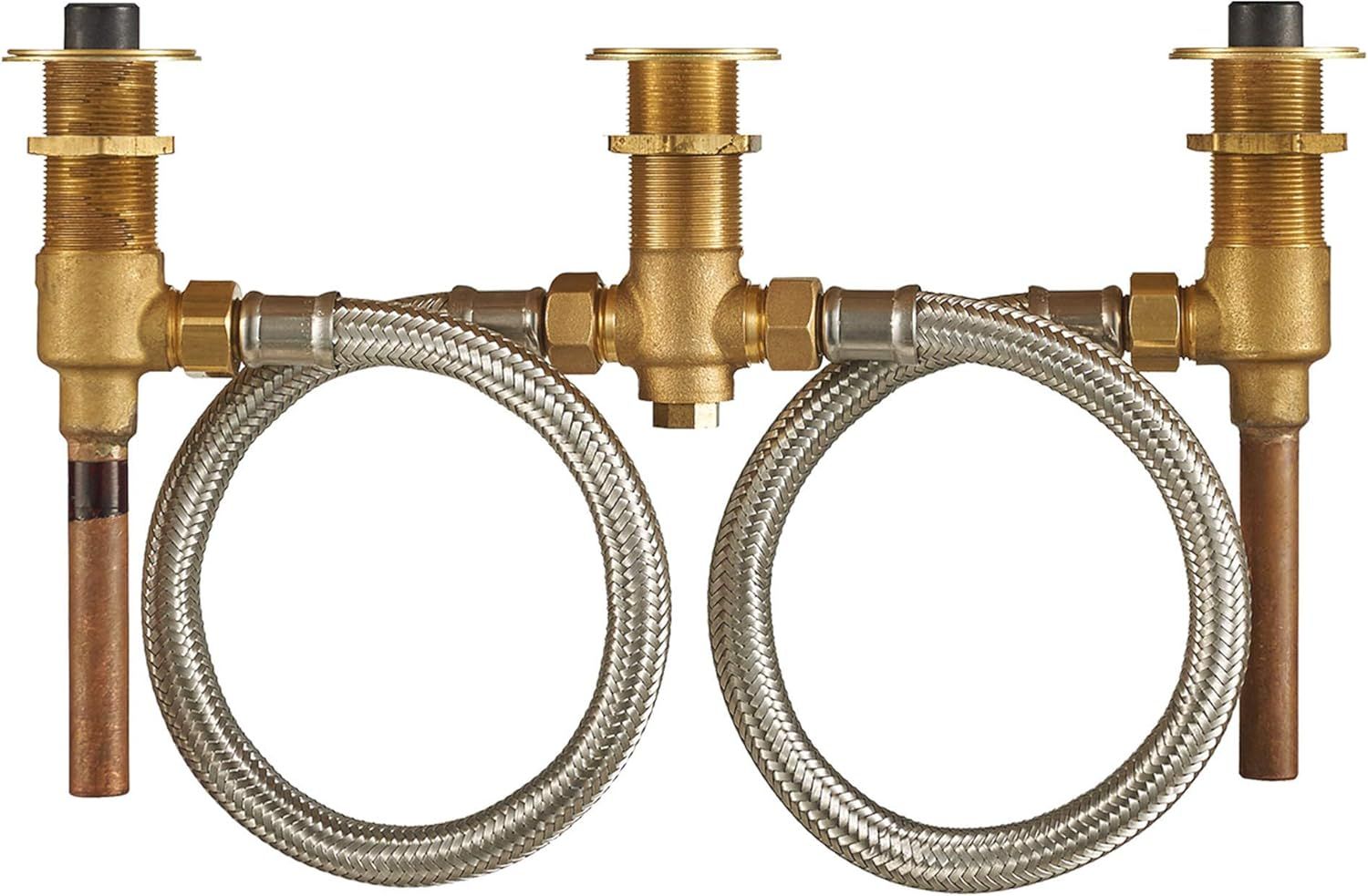 Brass and Stainless Steel Roman Tub Filler Rough-In Valve