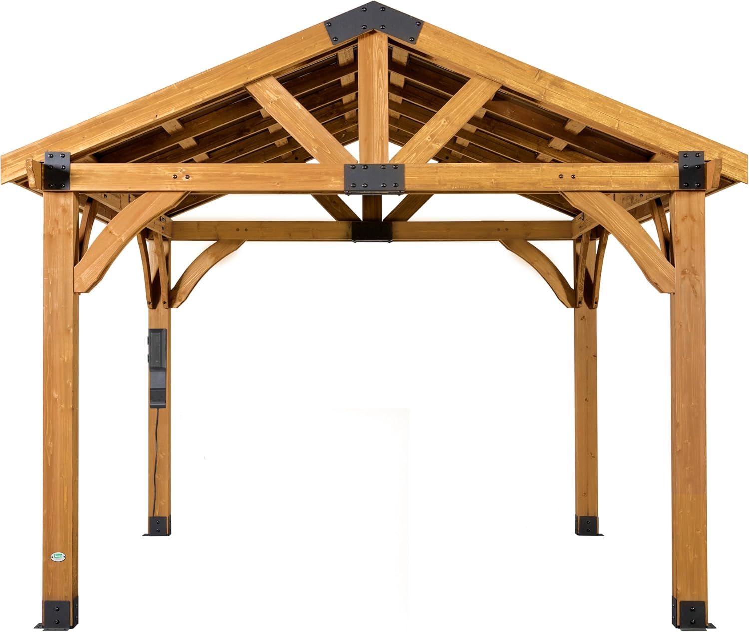 Arlington 12x10 Cedar Gazebo with Insulated Steel Roof