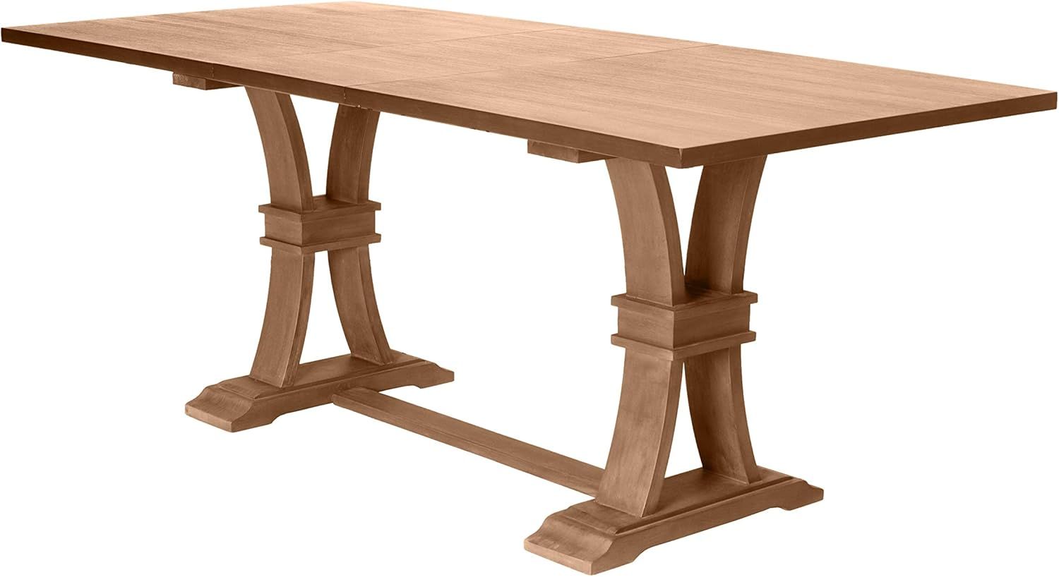 Rustic Reclaimed Wood Extendable Counter Height Dining Table