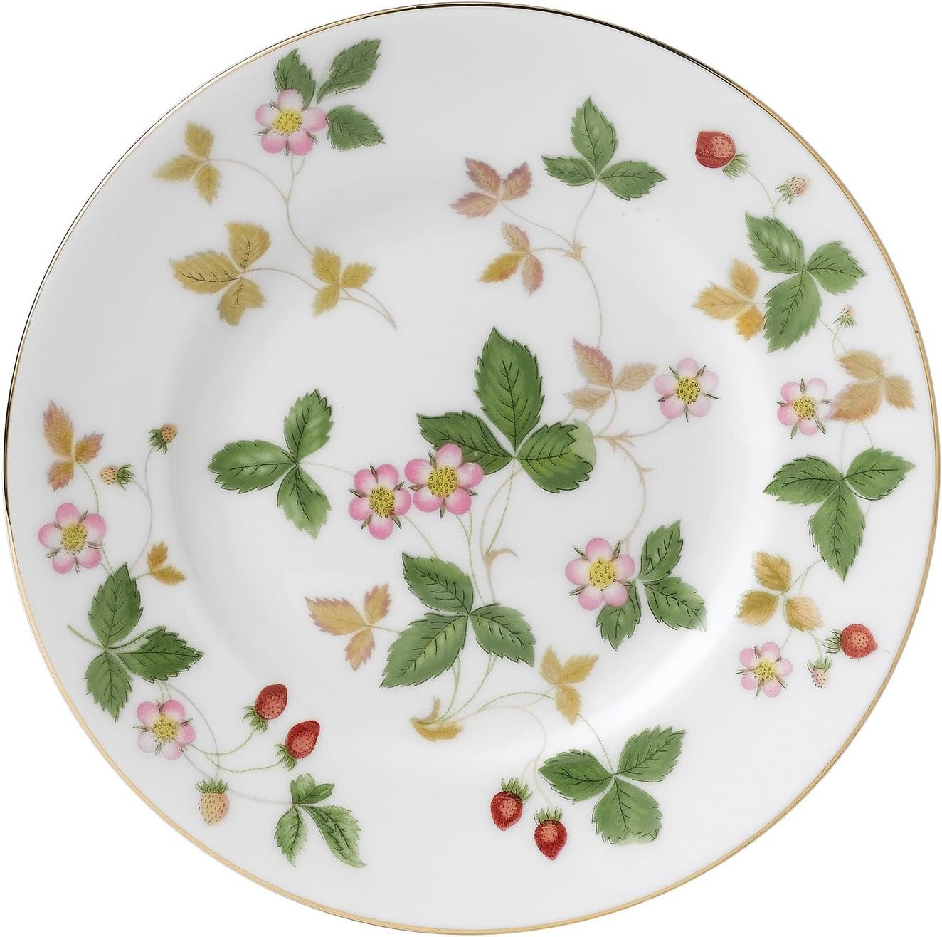 Wild Strawberry Floral Porcelain Bread & Butter Plate, 6"