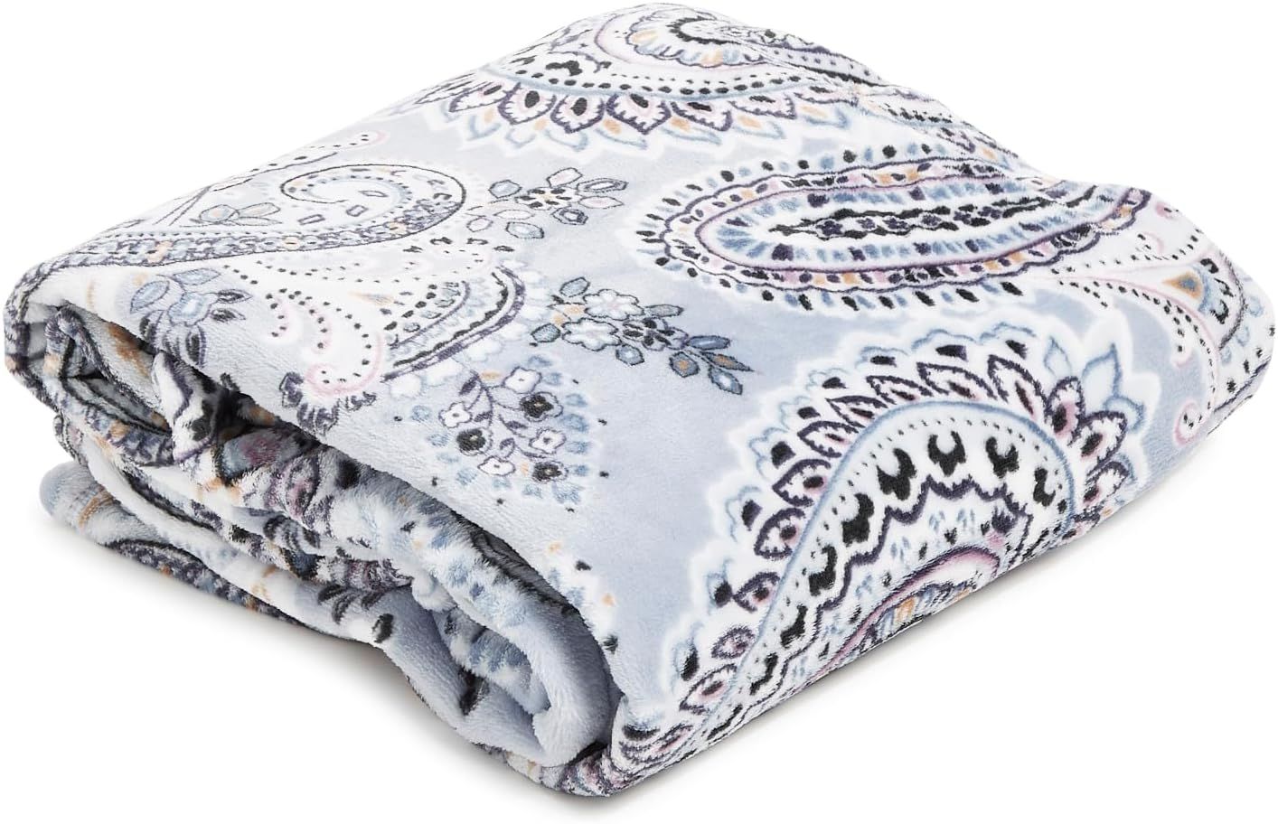 Soft Sky Paisley Fleece Plush Throw Blanket, 80 x 50