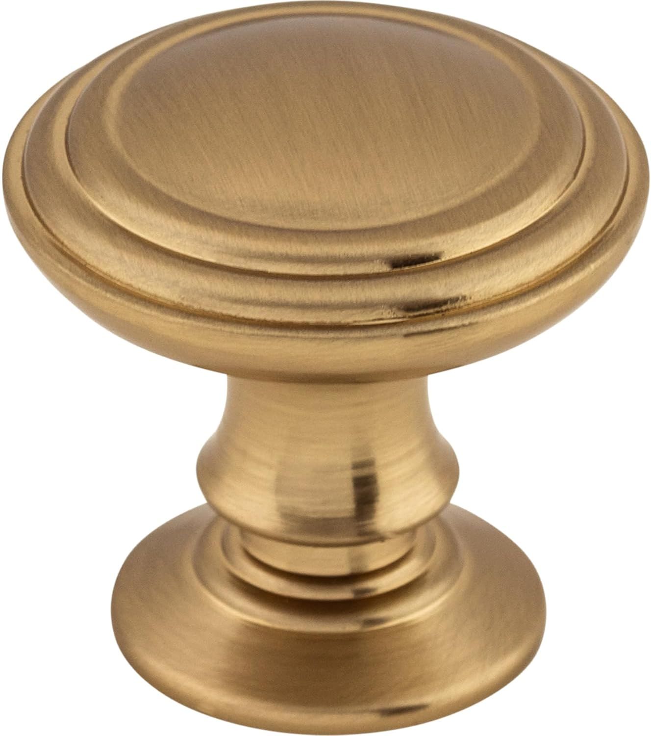 Honey Bronze 1 1/4" Round Mushroom Cabinet Knob