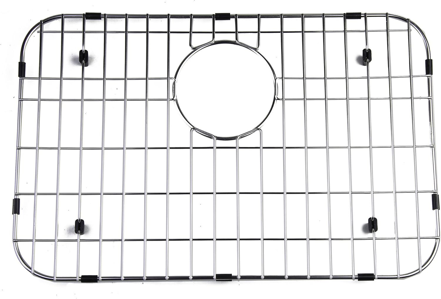 Solid Stainless Steel Kitchen Sink Grid with Plastic Feet