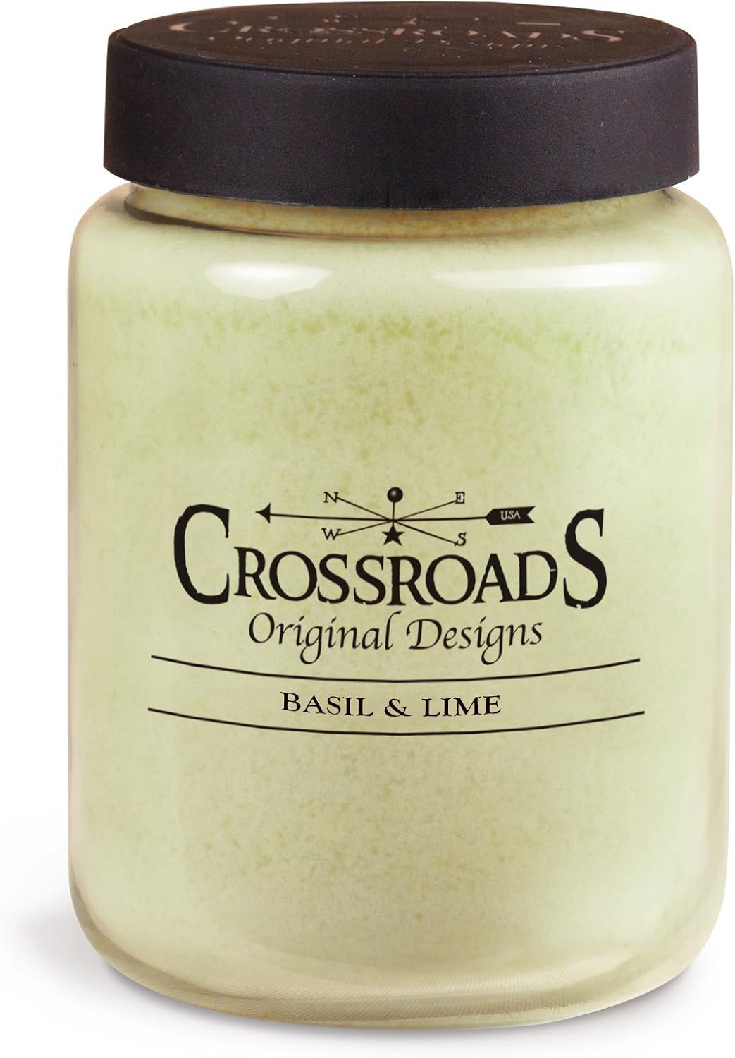 Basil & Lime Green Scented Jar Candle, 26 oz