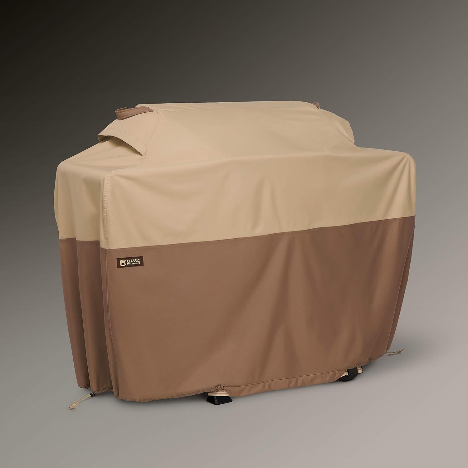 Earth-Toned Waterproof PVC Gas Grill Cover, 72 x 32 x 51 Inch