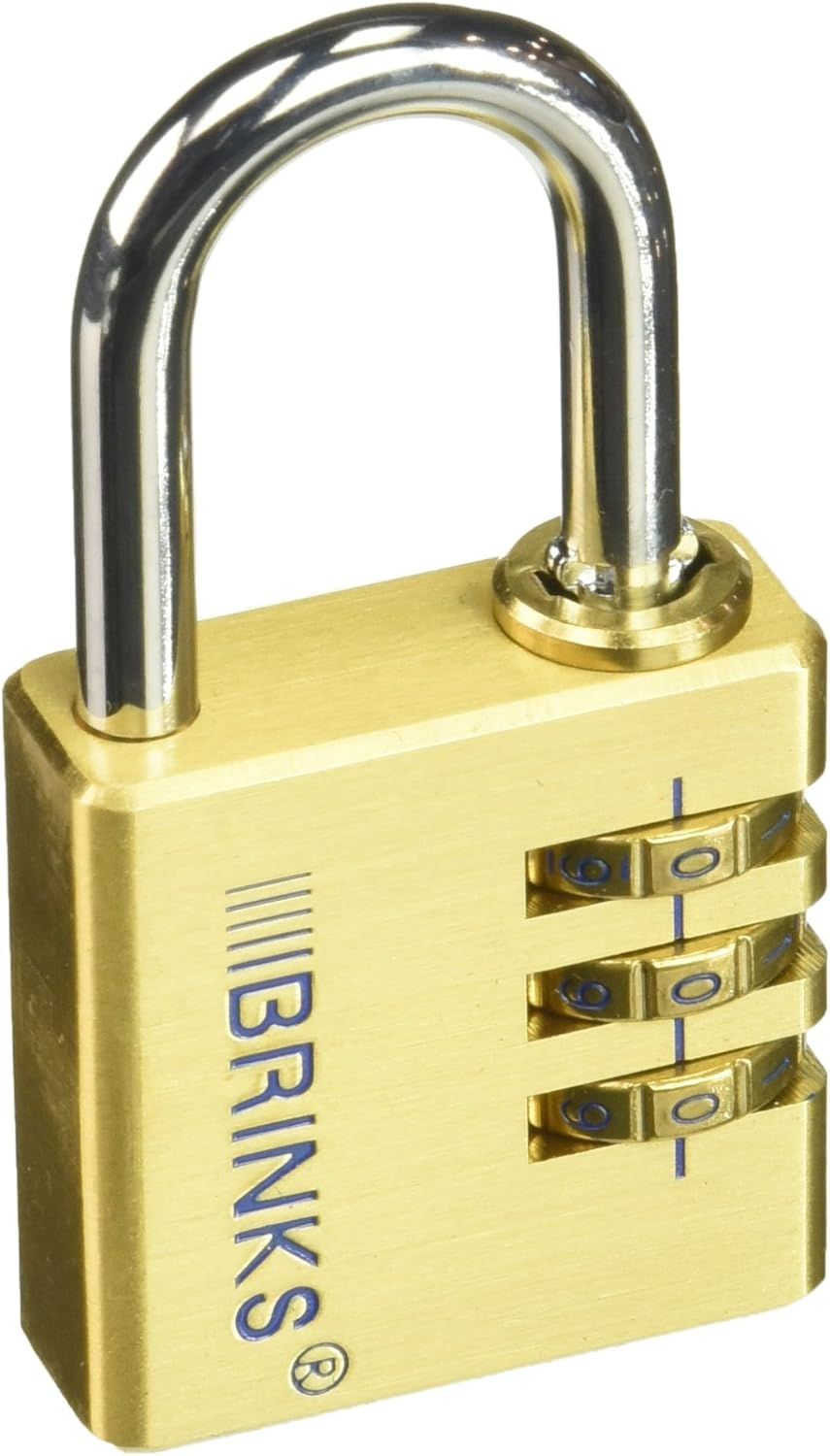 40mm Brass Combination Padlock with Chrome Steel Shackle