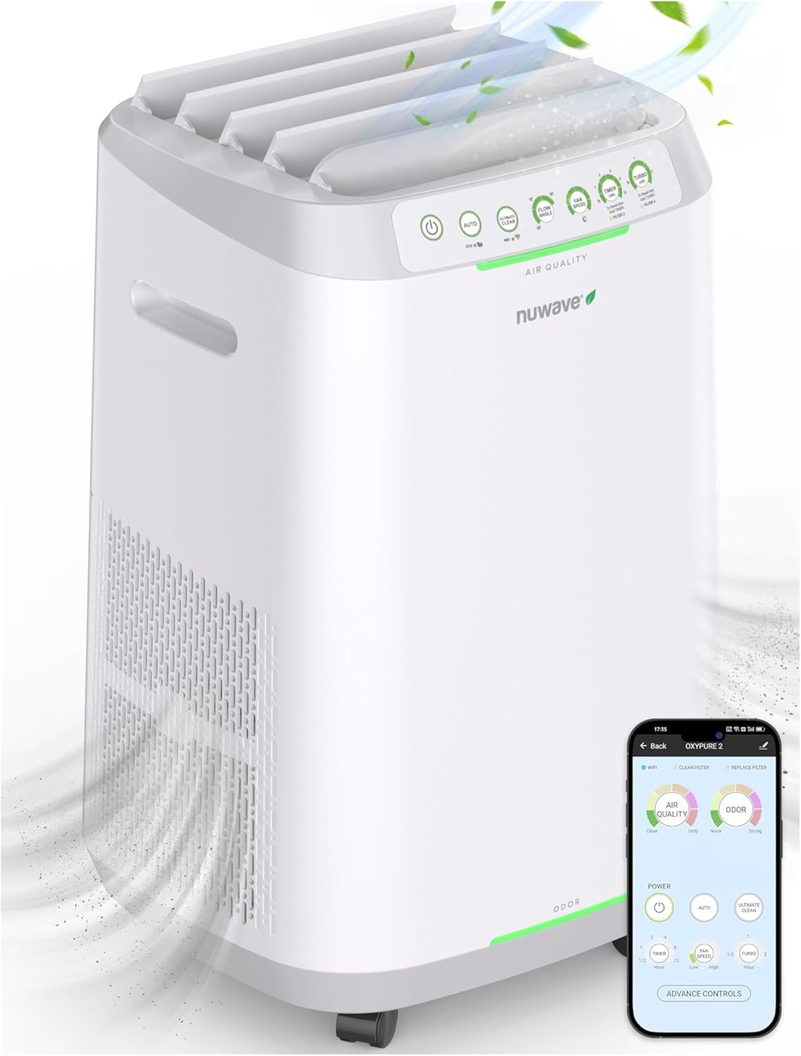 White Energy Star Air Purifier with Permanent Filter