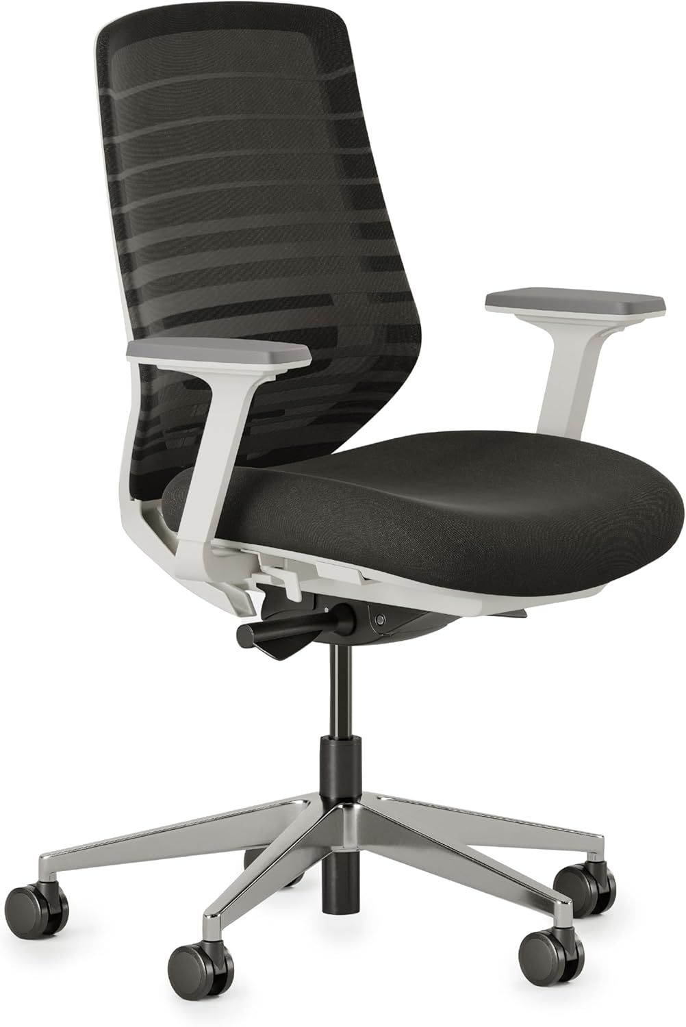 Standard Black and White Ergonomic Mesh Task Chair