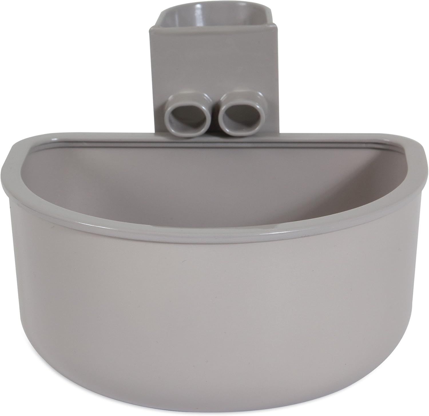 Large Gray No Spill Kennel Bowl with Funnel