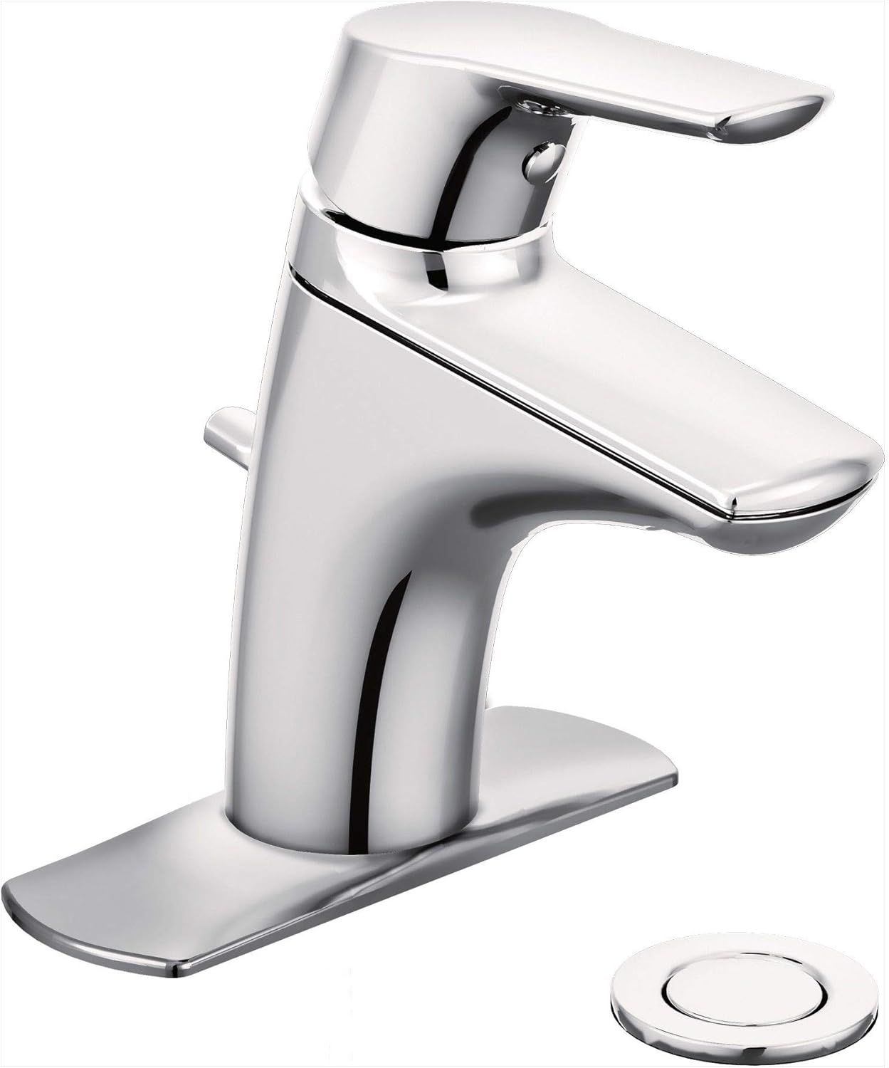 Chrome Single Handle Vessel Bathroom Faucet with Diverter