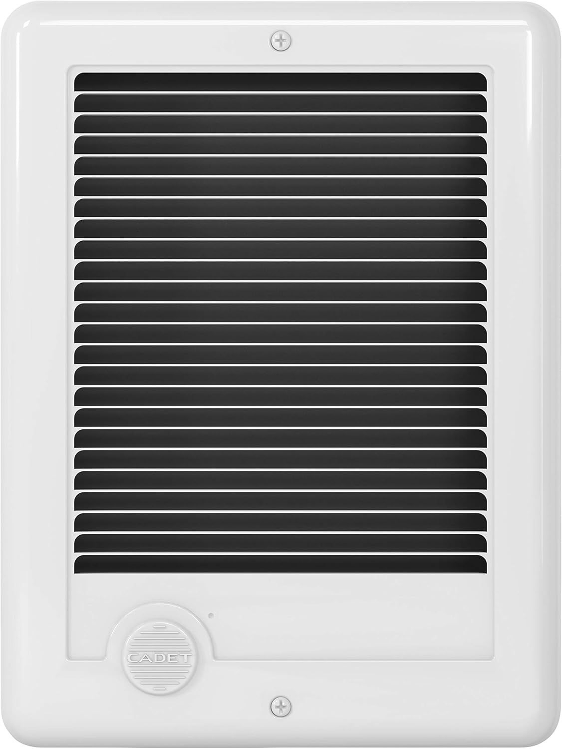 White Electric Forced Air Wall Heater with Automatic Shut-off