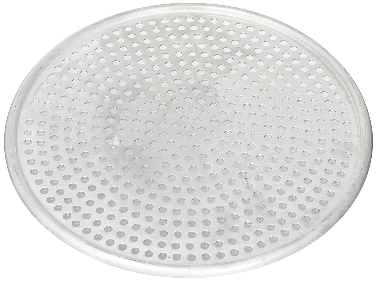 10'' Silver Aluminum Perforated Pizza Screen