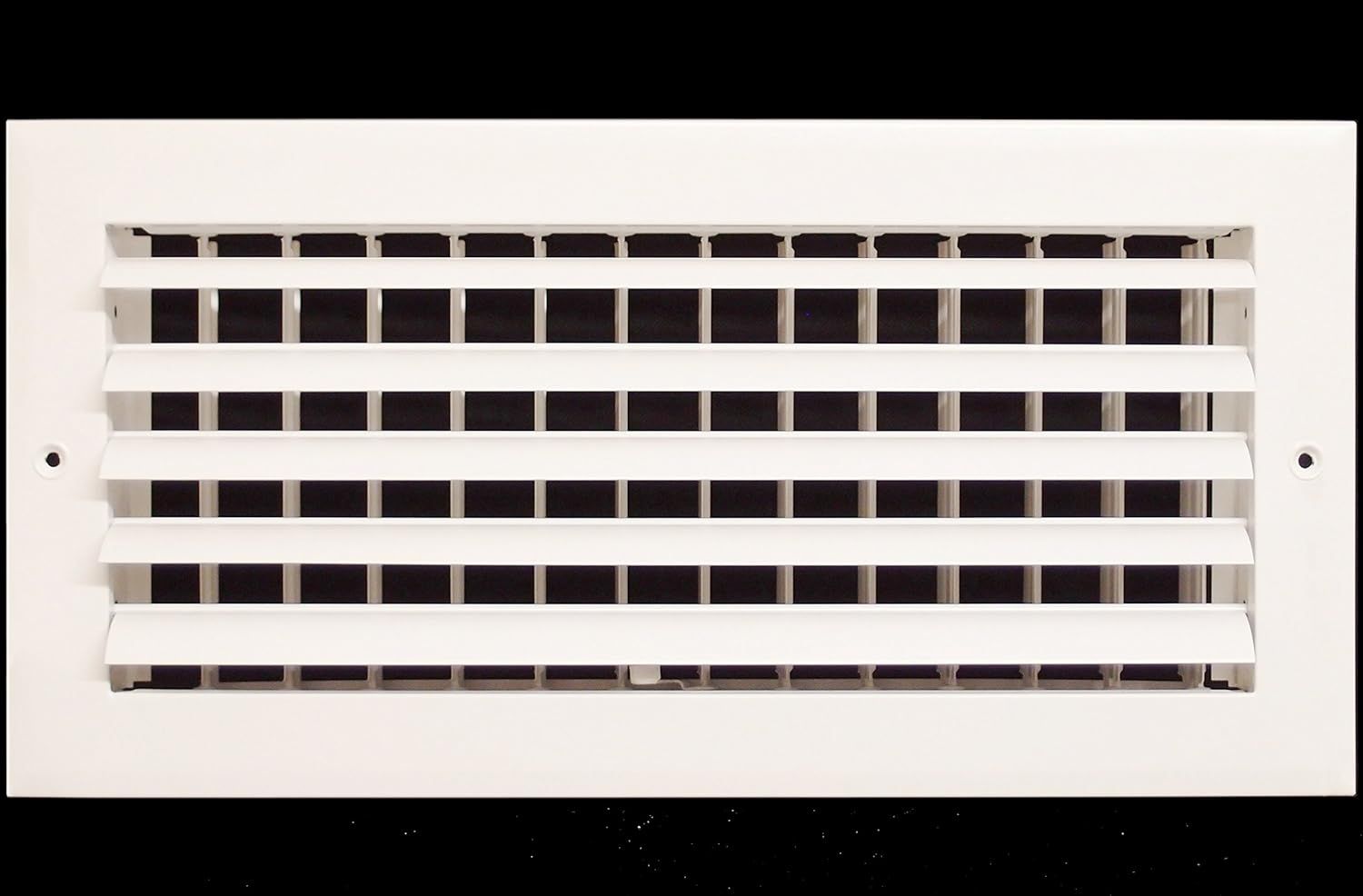 14" x 4" White Adjustable Aluminum HVAC Grille