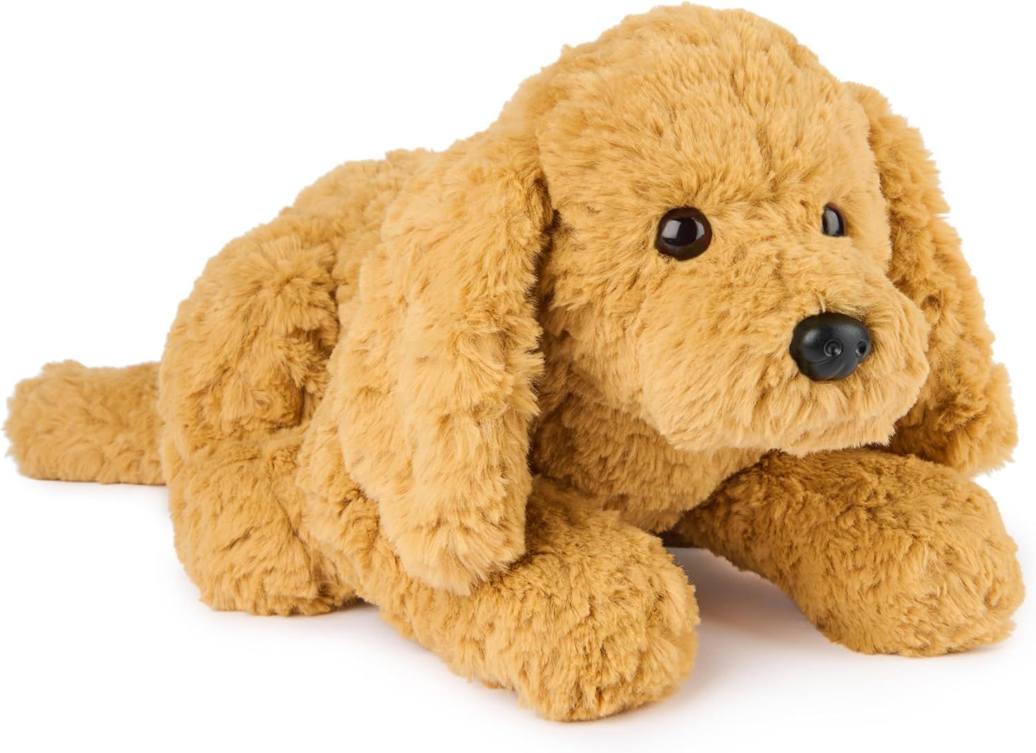 Amber Brown Cotton Plush Dog Toy for Ages 1 and Up