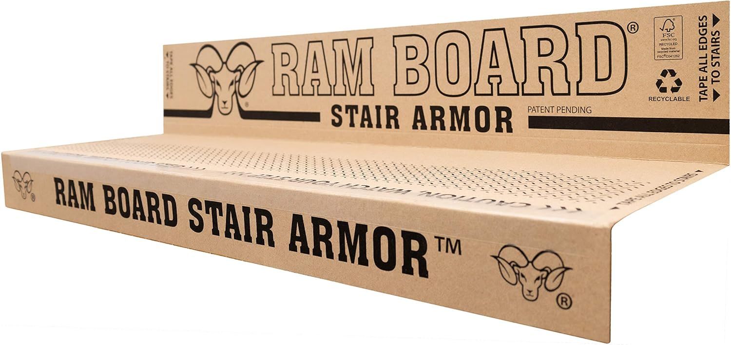 Ram Board Heavy-Duty Multicolored Paperboard Stair Protector