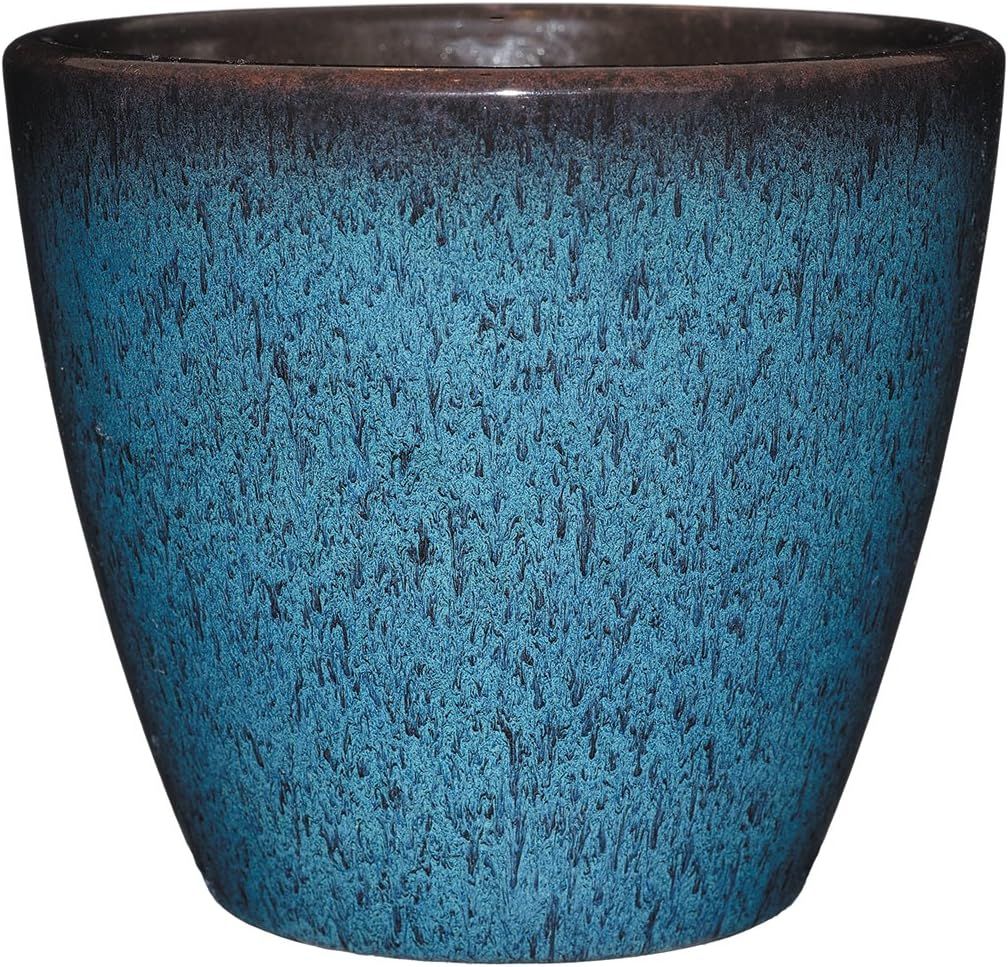 Indigo 8" Round Resin Indoor/Outdoor Planter