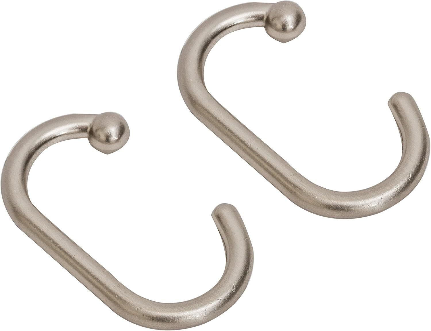 Matte Satin Nickel Rustproof Shower Curtain Hooks