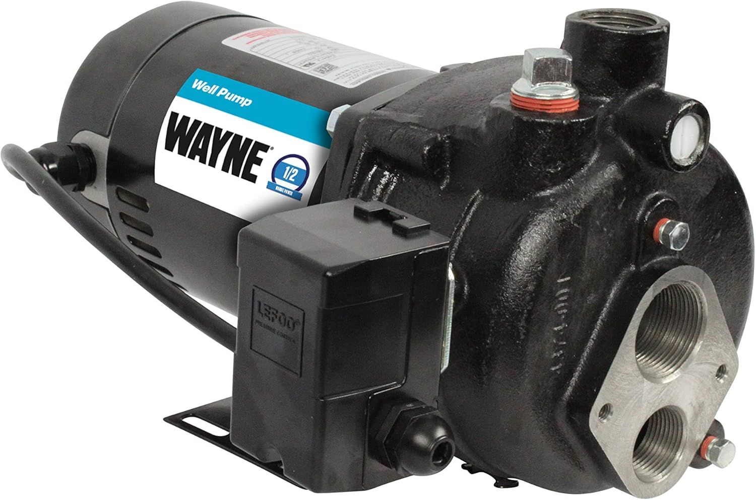 Wayne 1/2 HP Black Cast Iron Convertible Jet Well Pump