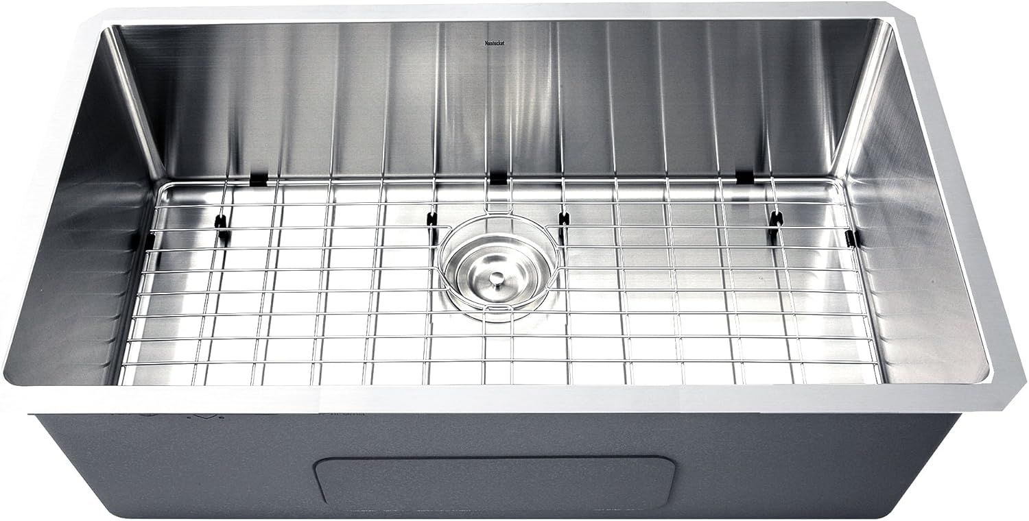 32-Inch Satin Stainless Steel Undermount Kitchen Sink