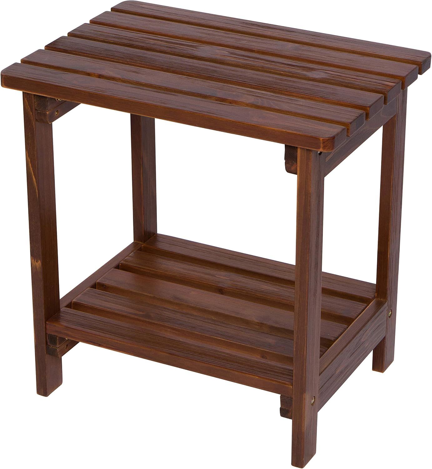 Providence Oak Rectangular Cedar Wood Outdoor Side Table