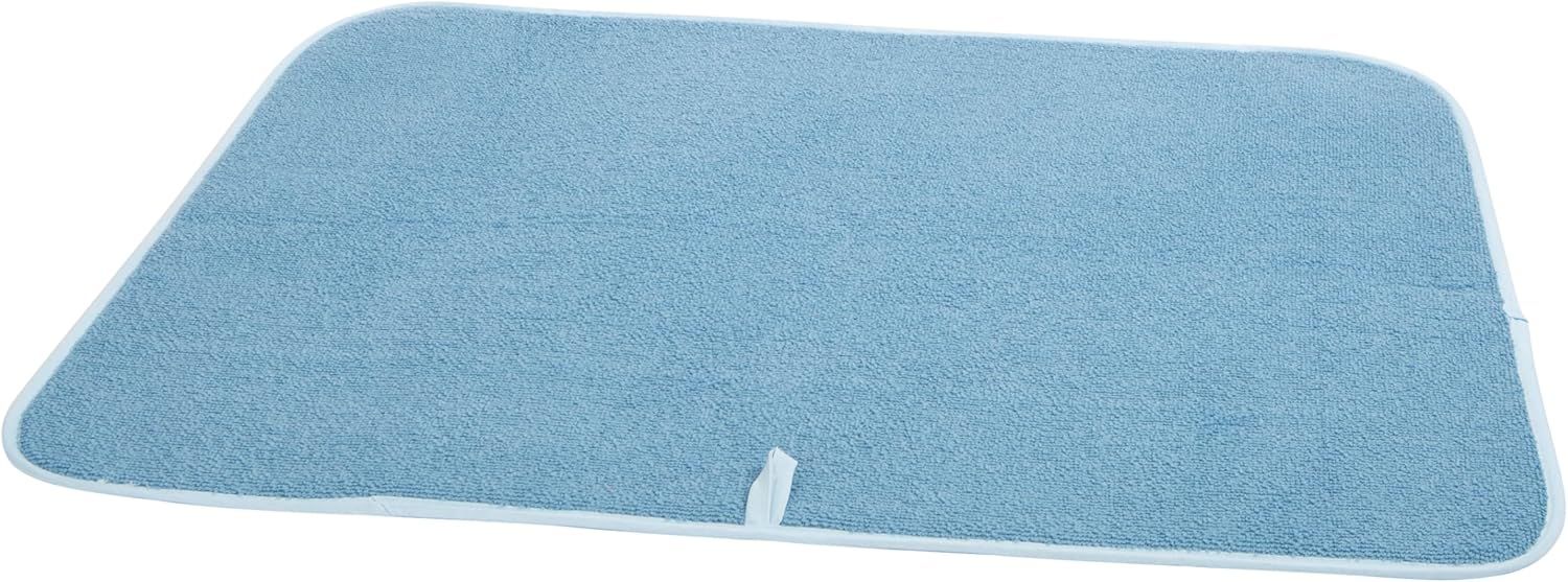 Extra Large Blue Microfiber Foldable Dish Drying Mat