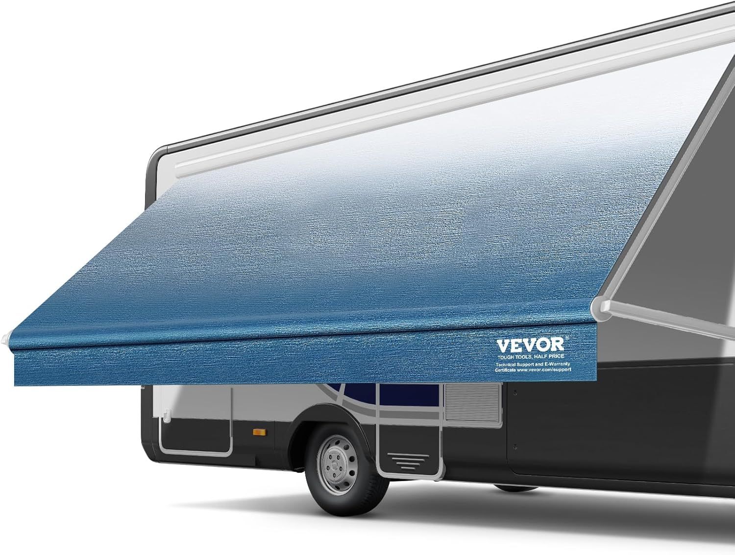 Blue Fade Heavy Duty PVC RV Awning Fabric Replacement