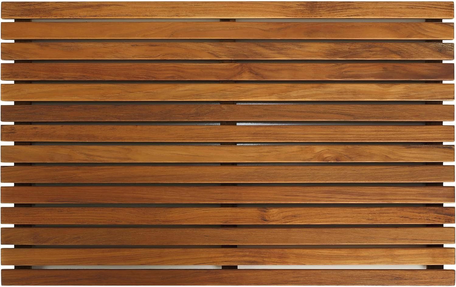 Zen Teak Wood Spa Shower Mat with Oiled Finish