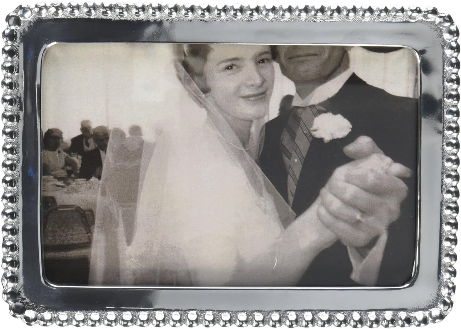 Classic Silver Beaded 4x6 Aluminum Frame