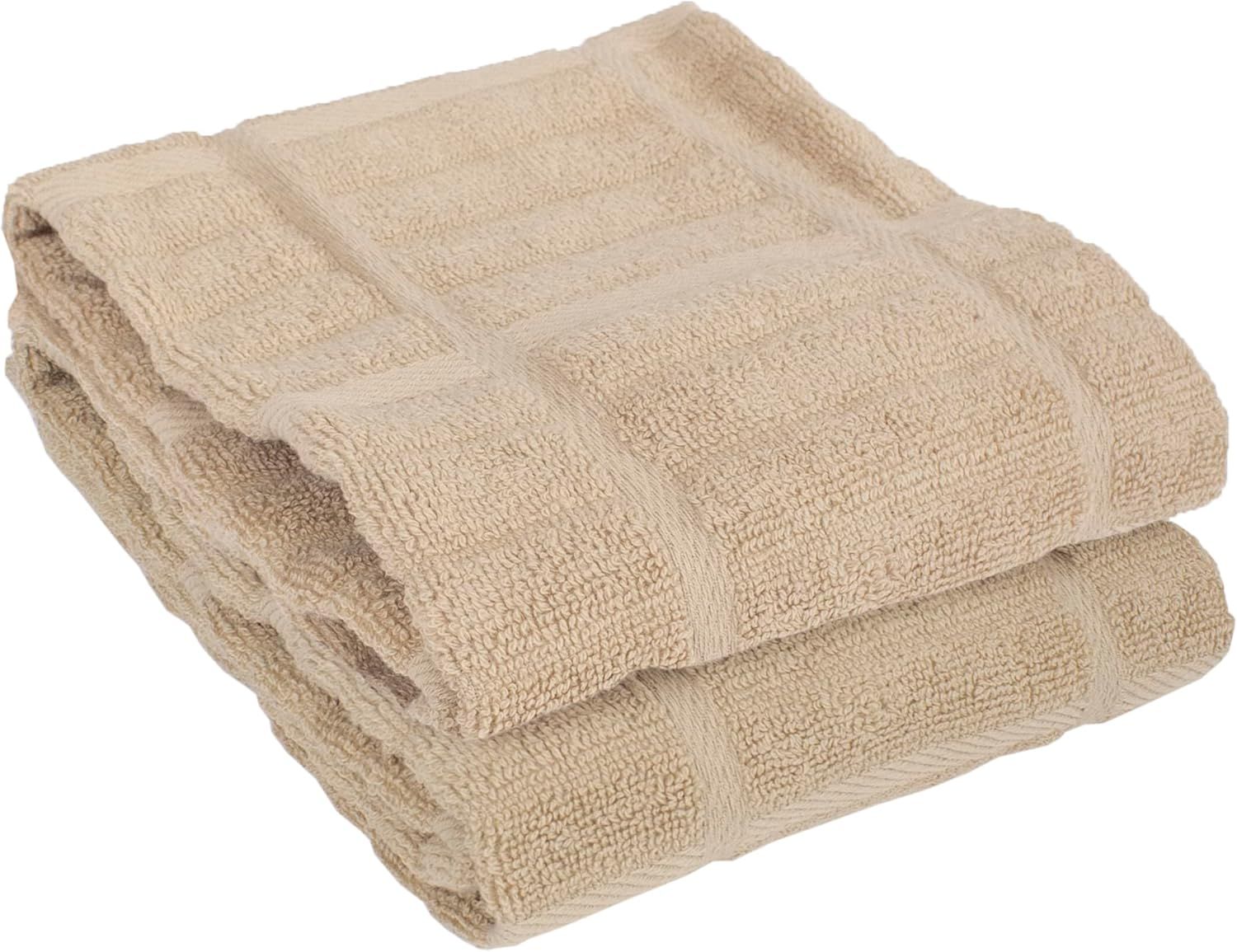 Cappuccino Terry Cotton Kitchen Towel Set, 17"x30"