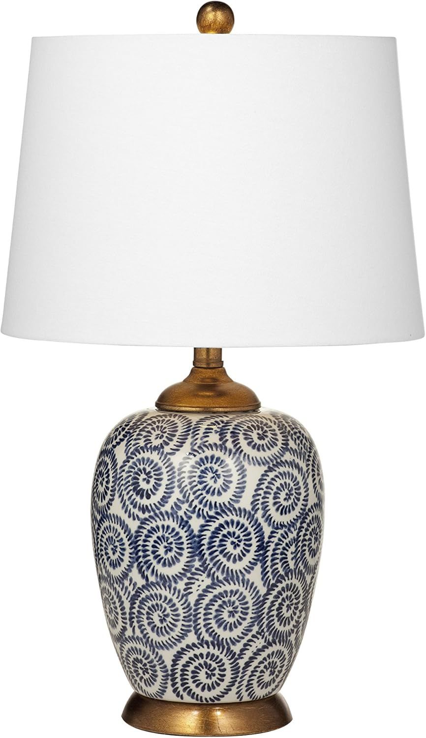 Lawton 24'' Gray and Brown Modern Ceramic Table Lamp