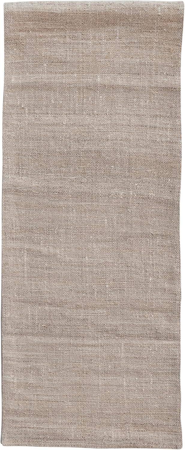 Natural Woven Hemp and Cotton Rectangular Table Runner