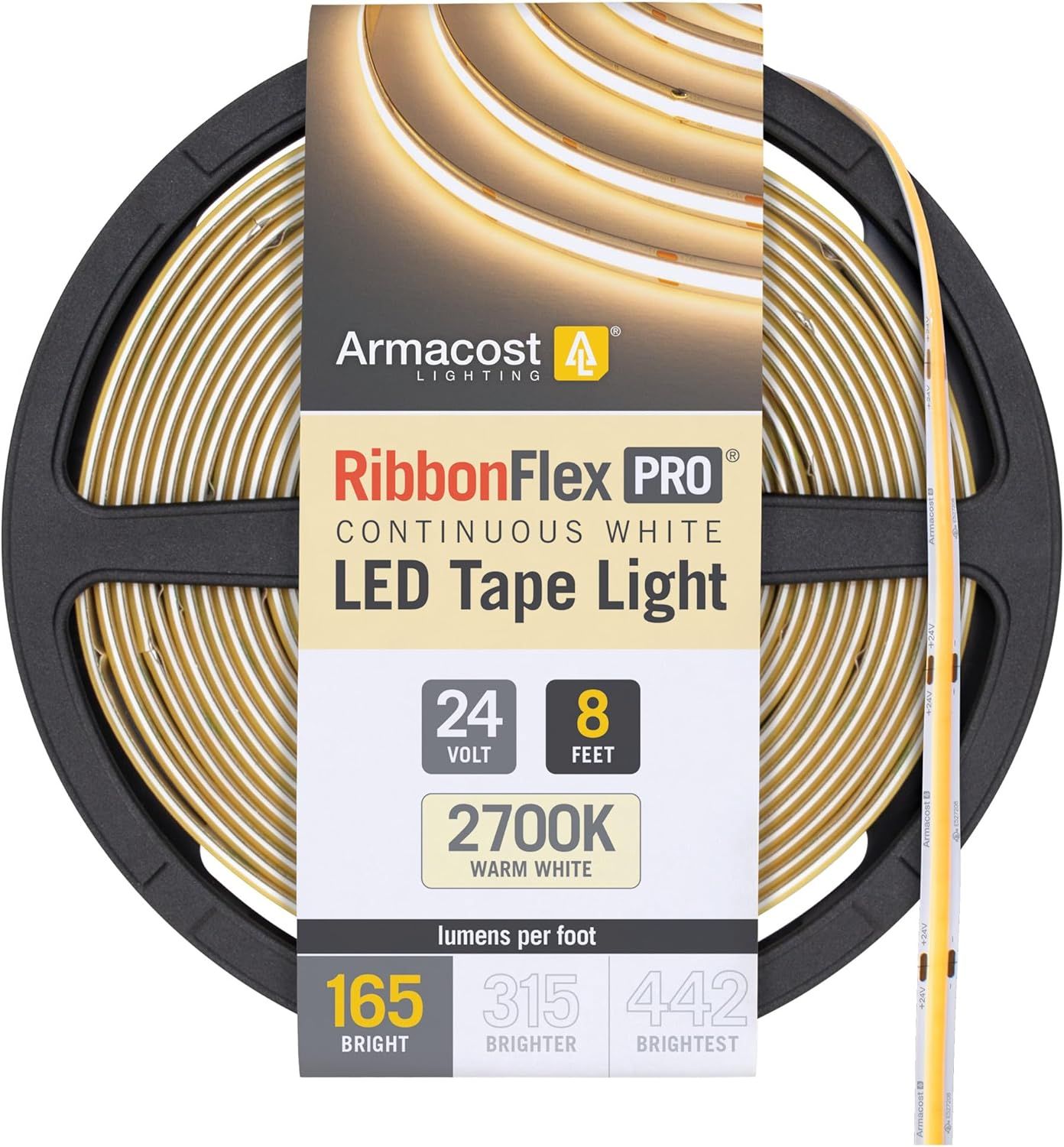 RibbonFlex Pro 8-Foot Warm White LED Tape Light