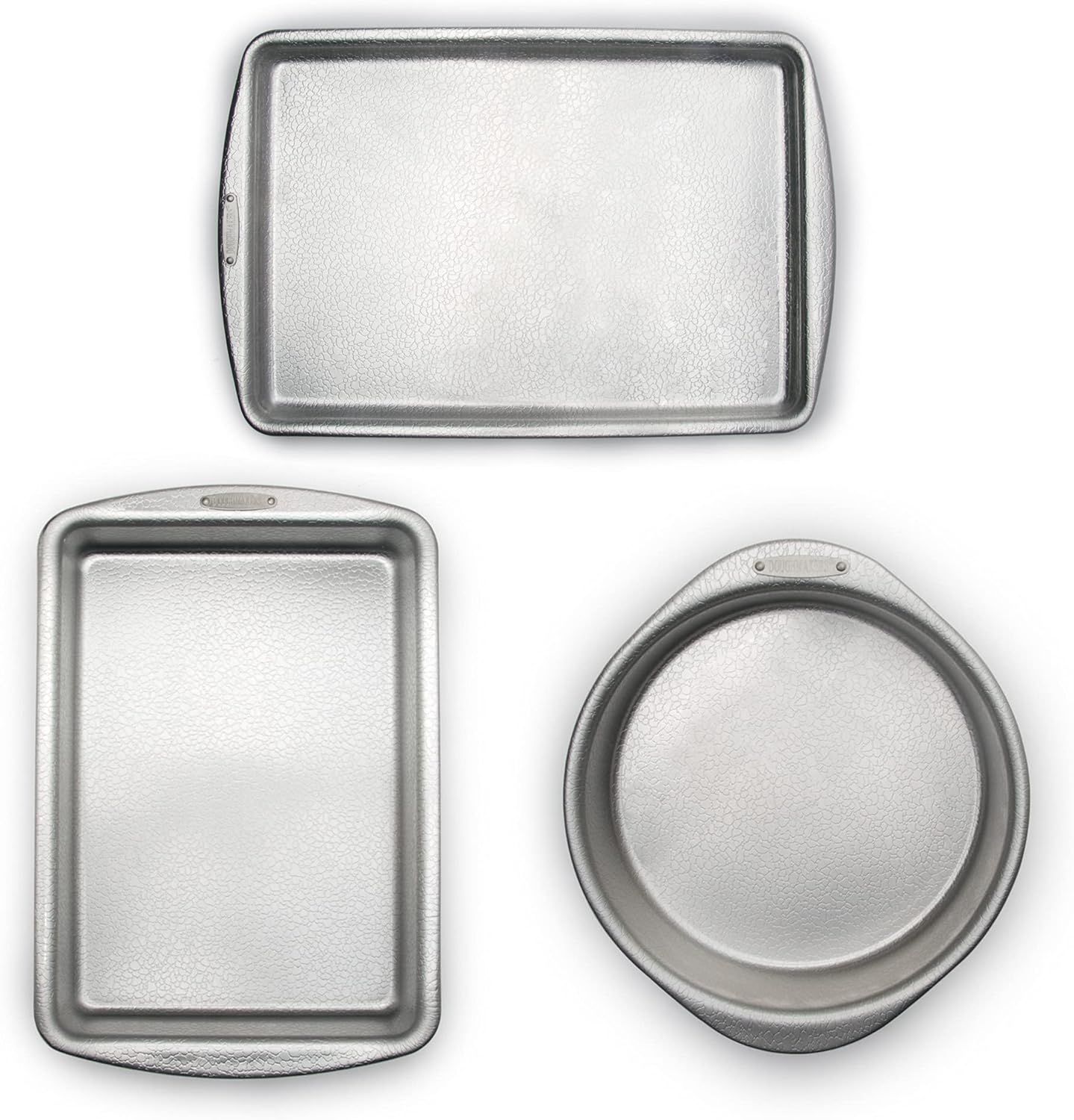 Premium Silver Aluminum Non-Stick Bakeware Set