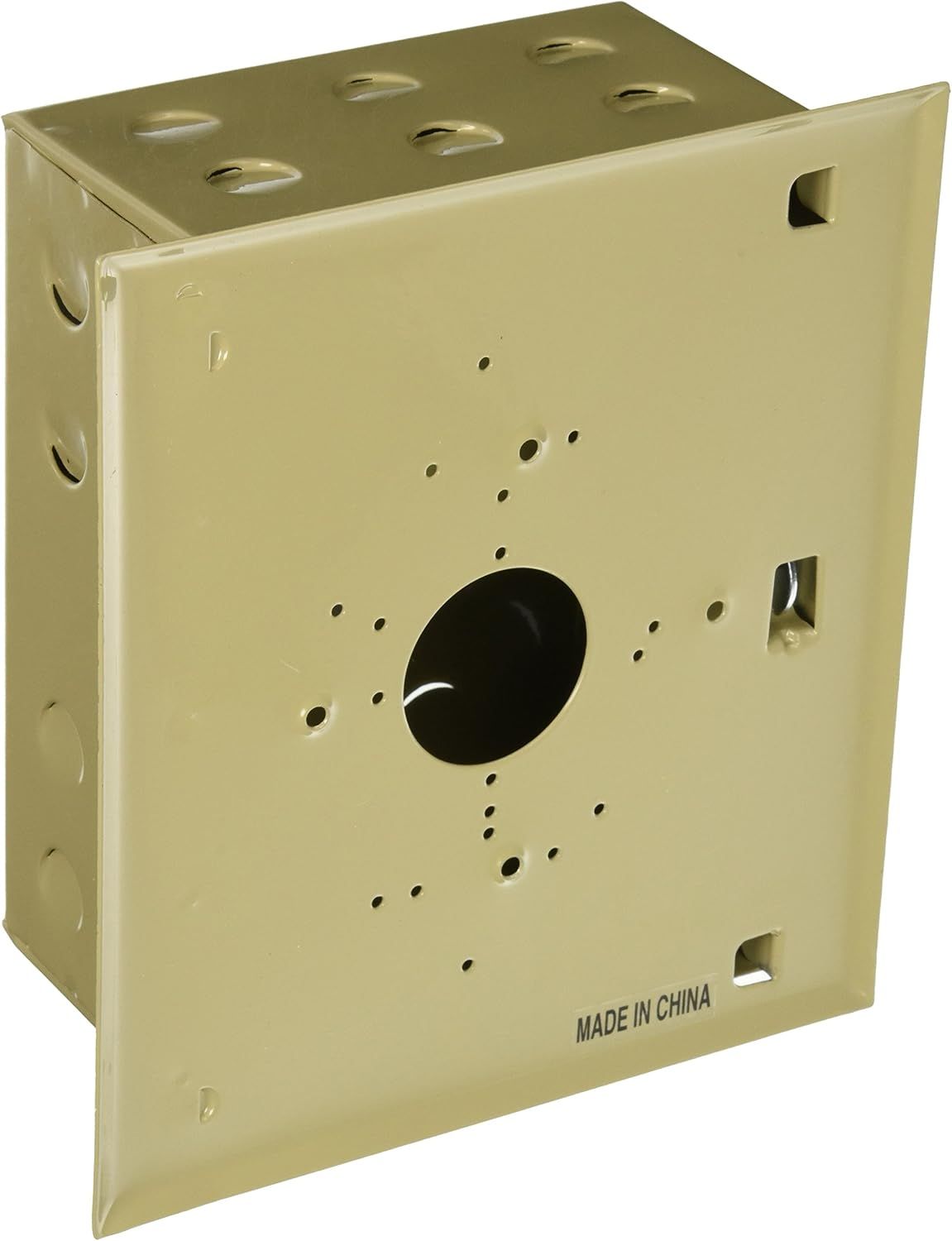 Beige Metal Lockable Thermostat Guard for Homes and Offices