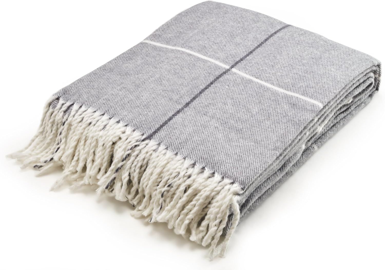 Queen Gray Reversible Machine Washable Blanket